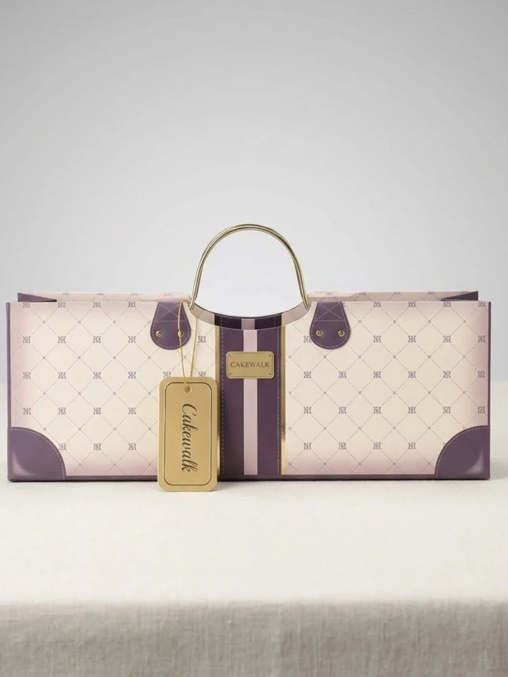Cakewalk Novelty Wine Purse Gift Box  Suitcase Luggage Treat Tote Handbag